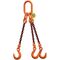  3-Strang-Kettengehänge, mit PAS-Kette mit Sonder-Aufhängering (für Kranhaken DIN 15401 Nr. 25) McBULL® 3-Strang-Kettengehänge, GK10, PAS-Kette, 6 mm, 1 Meter, Typ6K25 12402293