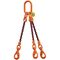  3-Strang-Kettengehänge, mit PAS-Kette mit Sonder-Aufhängering (für Kranhaken DIN 15401 Nr. 25) McBULL® 3-Strang-Kettengehänge, GK10, PAS-Kette, 8 mm, 1 Meter, Typ7K25 12402310