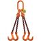  4-Strang-Kettengehänge, mit PAS-Kette mit Sonder-Aufhängering (für Kranhaken DIN 15401 Nr. 25) McBULL® 4-Strang-Kettengehänge, GK10, PAS-Kette, 7 mm, 1 Meter, Typ3K25 12402487