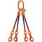  4-Strang-Kettengehänge, mit PAS-Kette mit Sonder-Aufhängering (für Kranhaken DIN 15401 Nr. 25) McBULL® 4-Strang-Kettengehänge, GK10, PAS-Kette, 6 mm, 1 Meter, Typ7K25 12402483