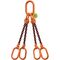  4-Strang-Kettengehänge, mit PAS-Kette mit Standard-Aufhängering McBULL® 4-Strang-Kettengehänge, GK10, PAS-Kette, 13 mm, 1 Meter, Typ8 12402588