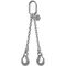 2-Strang-Kettengehänge mit Standard-Aufhängering McBULL® 2-Strang-Kettengehänge, GK6 (INOX), 8 mm, 1 Meter, Typ4 12402876