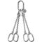  4-Strang-Kettengehänge mit Standard-Aufhängering McBULL® 4-Strang-Kettengehänge, GK6 (INOX), 16 mm, 1 Meter, Typ8 12402953