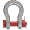  Hochfeste Schäkel, geschweifte Form, mit Mutter und Splint McBULL® Schäkel, hochfest, geschweift, Mutter/Splint, 5/8", 3,25 t 12403524