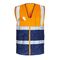  Bekleidung Westen Safestyle *KORNEL* WARNSCHUTZWESTE ORANGE/MARINE Gr.  0-S (46/48) 12394556