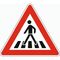  Gefahrenzeichen Verkehrszeichen 101-11 Fußgängerüberweg, Aufst. rechts, SL 630 mm, Alu 2 mm, RA2 12357236