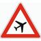  Gefahrenzeichen Verkehrszeichen 101-20 Flugbetrieb, Aufst. links, SL 900 mm, Alu 2 mm, RA2 12357188