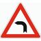  Gefahrenzeichen Verkehrszeichen 103-10 Kurve links, SL 630 mm, Alu 2 mm, RA2 12357136