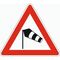  Gefahrenzeichen Verkehrszeichen 117-20 Seitenwind von links, SL 900 mm, Alu 2 mm, RA2 12357255