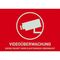  Aufkleber Abus ABUS Warnaufkleber Videoüberwachung AU1320 12355599