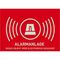  Aufkleber Abus ABUS Warnaufkleber Alarm AU074052A 12355598