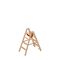  Leitern Layher Holzstehleiter mit 4 Stufen; Holzleiter mit 80mm breiten Stufen, beidseitig begehbar; Länge 1,12m 12405378