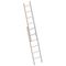  Layher Steigtechnik Leitern Schiebeleiter TOPIC 18 Sprossen, Aluminiumleiter 2x18 Sprossen, zweiteilig, ausziehbar, Länge 9.35 m 12405357