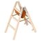  Layher Steigtechnik Leitern Holzstehleiter 3 Sprossen aus stabilem Holz mit 2x3 Sprossen; beidseitig begehbar; klappbar; Länge 1.0 m 12405465