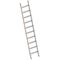  Leitern Layher Stufenanlegeleiter TOPIC 10 Stufen, Aluminiumleiter mit 80 mm breiten Stufen, Länge 2.65 m 12405391