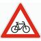  Gefahrenzeichen Verkehrszeichen 138-20 Radverkehr, Aufst. links, SL 900 mm, Alu 3 mm, RA2 12357116