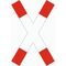  Vorschriftzeichen Verkehrszeichen 201-50 Andreaskreuz stehend 1350x180 mm, Alu 3 mm, RA2 12356514