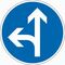  Verkehrsschilder und Straßenschilder ADCO Verkehrszeichen 214-10 Vorgeschr. Fahrtrichtung geradeaus oder links, Ø 600 mm, Alu 2 mm, RA2 12355899