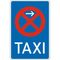  Vorschriftzeichen Verkehrszeichen 229-11 Taxenstand Ende (Aufst. links) 900x600 mm, Alu 2 mm, RA2 12356356
