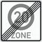  Vorschriftzeichen Verkehrszeichen 274-2-20 Ende einer Tempo 20-Zone 840x840 mm, Alu 2 mm, RA2 12356716
