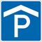  Richtzeichen Verkehrszeichen 314-50 Parkhaus, Parkgarage 420x420mm, Alu 2mm, RA2 12359663