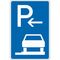  Richtzeichen Verkehrszeichen 315-66 Parken auf Gehwegen, ganz in Fahrtrichtung rechts Anfang 630x420mm, Alu 2mm, RA1 12359796