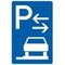  Richtzeichen Verkehrszeichen 315-68 Parken auf Gehwegen, ganz in Fahrtrichtung rechts Mitte 900x600mm, Alu 3mm, RA2 12358918