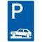  Richtzeichen Verkehrszeichen 315-70 Parken auf Gehwegen, halb quer zur Fahrtrichtung links 900x600mm, Alu 3mm, RA2 12359792