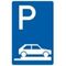  Richtzeichen Verkehrszeichen 315-85 Parken auf Gehwegen, ganz quer zur Fahrtrichtung rechts 630x420mm, Alu 3mm, RA2 12359052