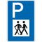  Richtzeichen Verkehrszeichen 317 Wanderparkplatz 630x420mm, Alu 3mm, RA2 12359774