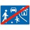  Richtzeichen Verkehrszeichen 325-2 Ende eines verkehrsberuhigten Bereichs 600x900mm, Alu 2mm, RA3 12359921