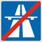  Richtzeichen Verkehrszeichen 330-2 Ende d. Autobahn 600x600mm, Alu 2mm, RA1 12359621