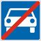  Richtzeichen Verkehrszeichen 331-2 Ende d. Kraftfahrtstraße 600x600mm, Alu 3mm, RA2 12359475