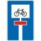  Richtzeichen Verkehrszeichen 357-52 Für Radverkehr durchlässige Sackgasse 900x600mm, Alu 2mm, RA3 12359321