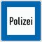  Richtzeichen Verkehrszeichen 363 Polizei 840x840mm, Alu 2mm, RA2 12359174