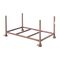  Stapelpaletten Stapelpaletten müba-Stapelpalette, Standrohr Ø48,3 mm, lichtes Maß zwischen den Holmen 1,50x0,87x0,60m, Tragfähigkeit 1500kg, lackiert 12444616