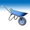  Schubkarre Fagro müba-Schubkarre Fagro F85, blau lackierte Mulde (85L) mit ganzer Drahteinlage 12444411