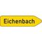  Pfeilwegweiser Verkehrszeichen 419-20 Pfeilwegweiser auf sonst. Straßen m. gering. Verkehrsbedeutung, rechtsweis., 250x1000 mm, Alu 2 mm, RA2 12360082