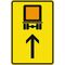  Richtzeichen Verkehrszeichen 422-32 Wegweiser f. kennzeichnungspfl. Fahrzeuge m. gefährl. Gütern, geradeaus 1260x840 mm, Alu 3 mm, RA2 12359863