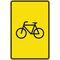  Richtzeichen Verkehrszeichen 442-53 Vorwegweiser f. Radverkehr, ohne Pfeilsymbol 900x600mm, Alu 2mm, RA3 12359699