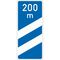  Richtzeichen Verkehrszeichen 450-51 Ankündigungsbake zweistreifig 1500x650mm, Alu 3mm, RA3 12359263