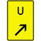  Richtzeichen Verkehrszeichen 455-1-22 Ankündigung od. Fortsetzung d. Umleitung, rechts einordnen 630x420 mm, Alu 2 mm, RA1 12359840
