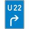  Richtzeichen Verkehrszeichen 460-20 Bedarfsumleitung, Vorankündigung rechts 900x600mm, Alu 2mm, RA1 12359831