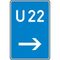  Richtzeichen Verkehrszeichen 460-21 Bedarfsumleitung, hier rechts 630x420mm, Alu 2mm, RA2 12359392