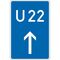  Richtzeichen Verkehrszeichen 460-30 Bedarfsumleitung, Vorankündigung geradeaus 630x420mm, Alu 2mm, RA2 12358805