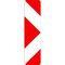  Richtzeichen Verkehrszeichen 605-21 Leitbake, Pfeilbake, Aufstellung links 1000x250mm, Alu 2mm, RA2 12359241