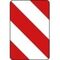 Richtzeichen Verkehrszeichen 626-20 Leitplatte Aufstellung links 750x500mm, Alu 2mm, RA1 12359529