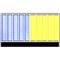  Trapezzäune Schake Mobilzaun Trapez, Blechbeschichtung: blau / gelb, Höhe: 1,2 m 12450327