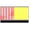  Trapezzäune Schake Mobilzaun Trapez, Blechbeschichtung: rot / gelb, Höhe: 1,2 m 12450330