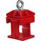  Schaftrohr und Schilderklemme Schake Schilderklemme, Kunststoff, rot, ohne Ösen / Haken, für 40 x 40 mm / Ø 42 mm Schaftrohr 12450074